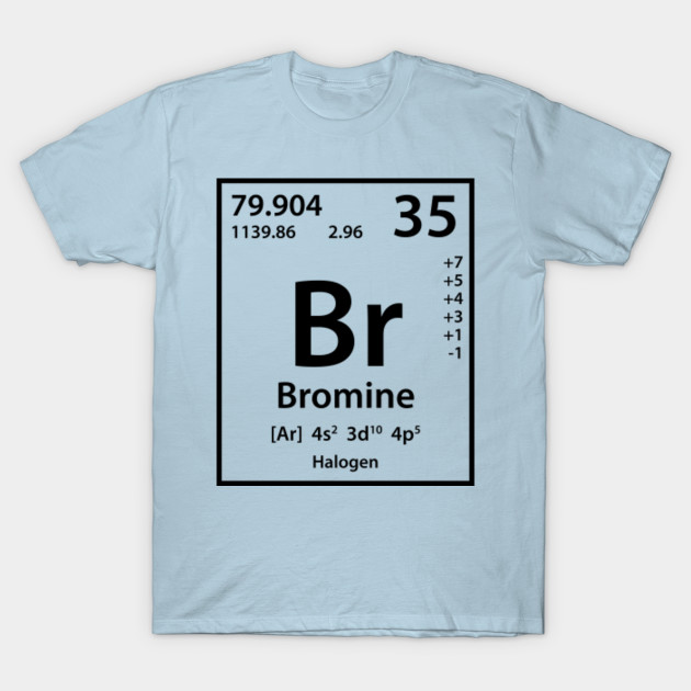 Bromine Element (black) Bromine TShirt TeePublic